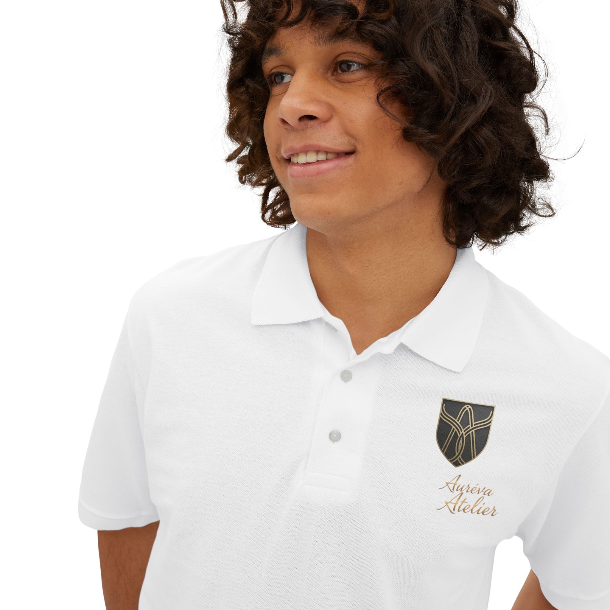 Men's Aureva Atelier Emblem Polo Shirt